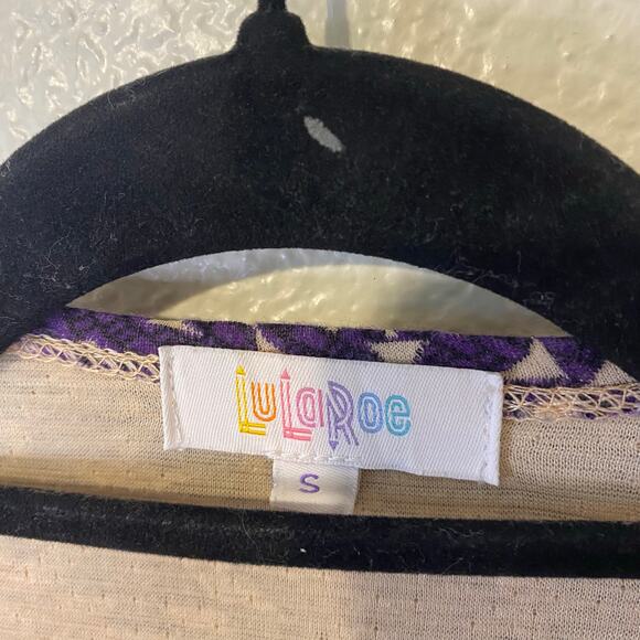 LulaRoe Sarah Duster Cardigan Sweater W/ Pockets Patchwork Jacquard Boho Size Sm - Picture 6 of 6